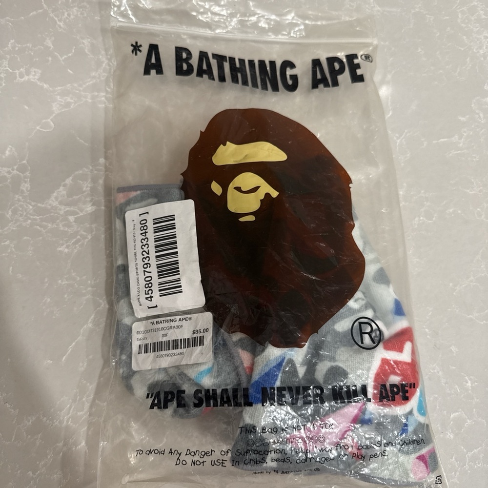 Bape Colorful Hand Towel with Iconic Logo